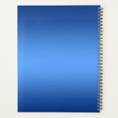 ブルーウォーターカラーフラワーズプランナー プランナー手帳 (裏面)