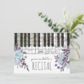ブルーウォーターカラーフラワーズミュージックリサイタル 招待状 (スタンド正面)