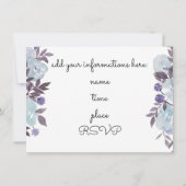 ブルーウォーターカラーフラワーズミュージックリサイタル 招待状 (裏面)