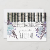 ブルーウォーターカラーフラワーズミュージックリサイタル 招待状 (正面)