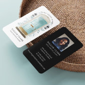 ブルーウォーターカラーフロントドア実在エステートエージェント 名刺