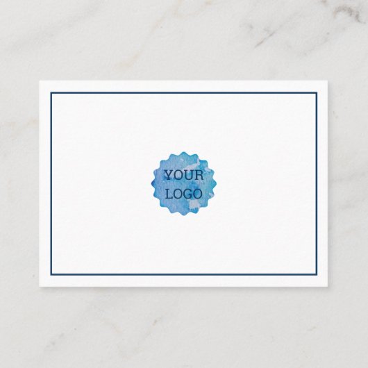 ブルーウォーターカラーフローラサロン 名刺 (裏面)