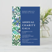 ブルーウォーターカラーフローラチャリティーイベントガラパーティー 招待状 (スタンド正面)