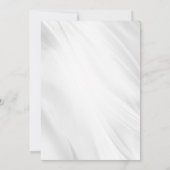 ブルーウォーターカラーフローラバプテスマ招待状 招待状 (裏面)