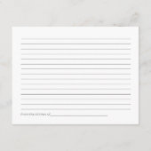 ブルーウォーターカラーフローラレシピ エンクロージャーカード (裏面)