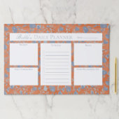 ブルーウォーターカラーフローラ大きなティアウェイ紙パッド ペーパーパッド (インサイチュ)