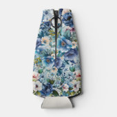 ブルーウォーターカラーフローラ40th誕生日パーティー ボトルクーラー (裏面)