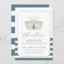 ブルーウォーターカラーブルーマリンハットファースト誕生日