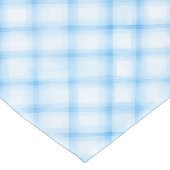 ブルーウォーターカラープレイドベビー航海のシャワー ショートテーブルランナー (コーナー)