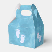 ブルーウォーターカラーベビーシャワーカスタム フェイバーボックス (裏面サイド)