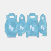 ブルーウォーターカラーベビーシャワーカスタム フェイバーボックス (折り畳みなし)