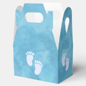 ブルーウォーターカラーベビーシャワーカスタム フェイバーボックス (オープン)