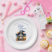 ブルーウォーターカラーベビードラゴンハロウィンベビーシャワー ペーパープレート (パーティー)