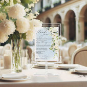 ブルーウォーターカラーホワイトローズミニマリストナプキン感謝してい メニュー