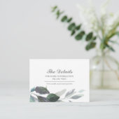 ブルーウォーターカラーボタニックゲスト詳細ズインサート エンクロージャーカード (スタンド正面)