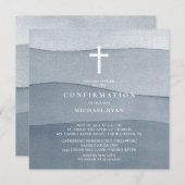 ブルーウォーターカラーボーイズの確認 招待状 (正面/裏面)