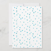 ブルーウォーターカラーボーイベビーシャワー招待 招待状 (裏面)