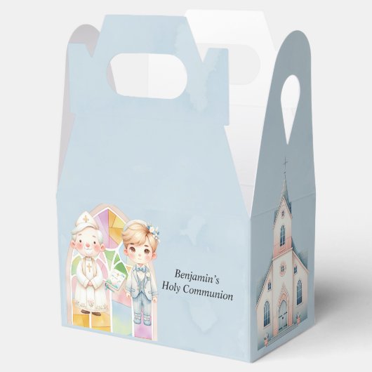 ブルーウォーターカラーボーイ1st.聖餐式 フェイバーボックス (オープン)