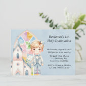 ブルーウォーターカラーボーイ1st.聖餐式 招待状 (スタンド正面)