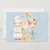 ブルーウォーターカラーボーイ1st.聖餐式 招待状 (裏面)