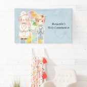 ブルーウォーターカラーボーイ1st.聖餐式 横断幕 (インサイチュ)