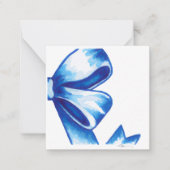 ブルーウォーターカラーボーエンクロージャカード ノートカード (正面)