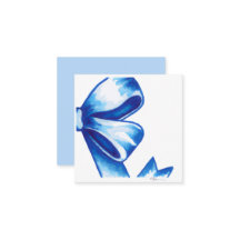 ブルーウォーターカラーボーエンクロージャカード