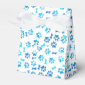 ブルーウォーターカラーポープリント誕生日 フェイバーボックス (正面サイド)