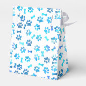 ブルーウォーターカラーポープリント誕生日 フェイバーボックス (裏面サイド)