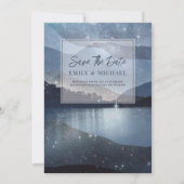 ブルーウォーターカラーマウンテンレイクフォレストスターズ セーブザデート (正面)