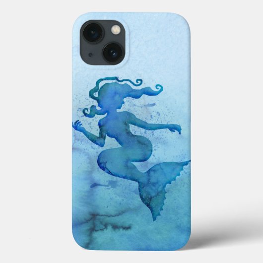 ブルーウォーターカラーマーメイド Case-Mate iPhoneケース (裏面)