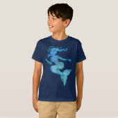 ブルーウォーターカラーマーメイドTシャツ Tシャツ (正面フル)