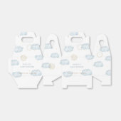 ブルーウォーターカラームーンスタークラウドボーイベビーシャワー フェイバーボックス (折り畳みなし)