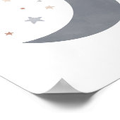 ブルーウォーターカラームーンボホ子供部屋デコール ポスター (角)