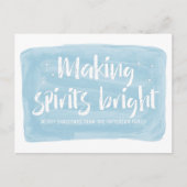 ブルーウォーターカラーメイキングスピリッツ明るい休日 シーズンポストカード (正面)