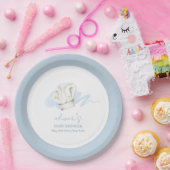 ブルーウォーターカラーモダンリトルシェフベビーシャワー ペーパープレート (パーティー)