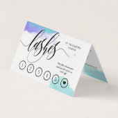 ブルーウォーターカラーラッシュアーティストアフターケアロイヤリティ 名刺 (正面)