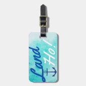 ブルーウォーターカラーランドホー!ネイビーいかりクルーザー ラゲッジタグ (正面縦)