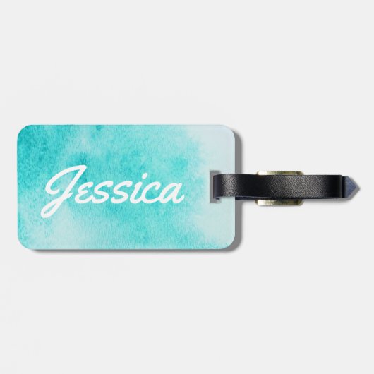 ブルーウォーターカラーランドホー!ネイビーいかりクルーザー ラゲッジタグ (裏面横)