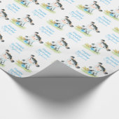 ブルーウォーターカラーリトルコウ ラッピングペーパー (角)