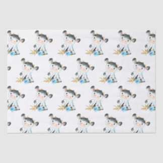 ブルーウォーターカラーリトルコウ 薄葉紙