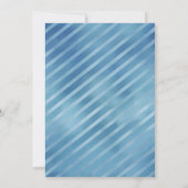 ブルーウォーターカラーリトルマンベビーシャワー招待状 招待状 (裏面)