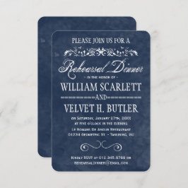 ブルーウォーターカラーリハーサルディナー招待状 招待状