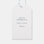 ブルーウォーターカラーリースモノグラム ギフトタグ (裏面)