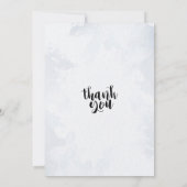 ブルーウォーターカラーリーフカップルシャワーウェディングシャワー 招待状 (裏面)