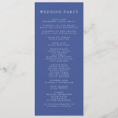 ブルーウォーターカラーワイルドフラワーリース結婚ズ プログラム (裏面)