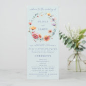 ブルーウォーターカラーワイルドフラワーリース結婚ズ プログラム (スタンド正面)