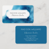 ブルーウォーターカラー代替先生 名刺 (正面/裏面)