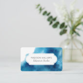 ブルーウォーターカラー代替先生 名刺 (スタンド正面)