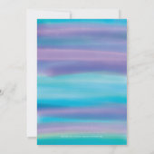 ブルーウォーターカラー夕べスカイブライダルシャワー招待状 招待状 (裏面)